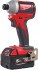 Milwaukee M18 BLID2-502X aku rzov utahovk 2x 5.0Ah, 1/4“, 180 Nm + kufr 4933464520