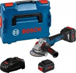 Bosch GWS 18V-10 PSC aku hlov bruska + 2x 5,5Ah + Bluetooth modul + L-Boxx