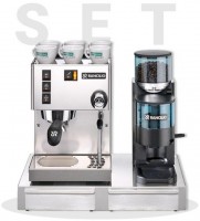 Rancilio Silvia E kvovar + mlnek Rancilio Rocky SD + nerezov podstavec