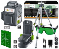 Laserliner 036.703A kov rov laser zelen PocketPlane-Laser 3G Set + kompaktn stativ + psluenstv