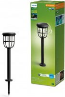 Philips Outdoor Ultra-Efficient Solar Radii soklov� sv�tidlo se z�pichem, 1,3 W, 3000 K, �ern� (8720169267213)