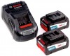 Set akumultor a nabjeky 2x GBA 18V GBA 18 V 6,3 Ah EneRacer + GAL 1880 CV 1600A00R1E Bosch