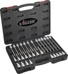 Vigor V1919 sada n�str�n�ch hlavic s vnit�n�m �estihranem 1/2“, 30 ks