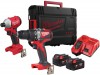 Milwaukee M18 BLPP2A3-502X aku sada nad (M18 BLIDR-0X + M18 BLPD2-0X, 2x 5,0 Ah, nabjeka, HD box), 4933492844