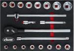 VIGOR V5109 sada n�str�n�ch kl��� 3/4“ ve v�plni do d�lensk�ho voz�ku, 21 ks