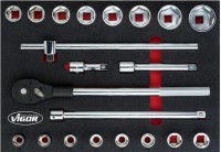 VIGOR V5109 sada n�str�n�ch kl��� 3/4“ ve v�plni do d�lensk�ho voz�ku, 21 ks