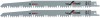 Bosch S 1531 L Top for Wood pilov pltek do pily ocasky, 240 mm, HCS, 2 ks, 2608650613
