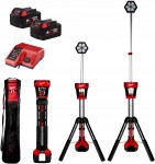 Milwaukee M18SAL-502B aku svtilna LED se stativem 2x aku 18V/5.0Ah, 4933451896