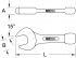 KS Tools 963.7665 BRONZEplus �derov� vidlicov� kl�� 130 mm