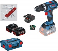 Bosch GSB 18V-60 C aku vrtaka s pklepem + 2x 5.0 Ah + L-Boxx + n Victorinox