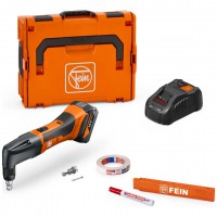 FEIN ABLK 18 1.3 CSE aku prostihovac nky na plech do 1,3 mm, 1 GBA 5 Ah, nabjeka, psluenstv, L-BOXX