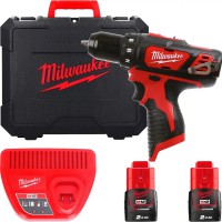 Milwaukee M12 BDD-202C aku subkompaktn vrtaka/roubovk, 12 V, 2x 2.0 Ah, kufr, 4933441915