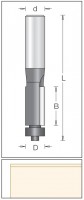 1010105 stopkov frza se spodnm loiskem 12,7x25,4/8 SL Dimar