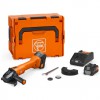 FEIN CCG 18-125-12 AS aku hlov bruska 125 mm Set, 2 aku ProCORE 8 Ah, nabjeka, L-BOXX