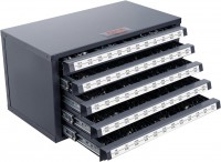 VEVOR zsobnk na vrtky – kovov sk s 5 zsuvkami (33/64“ – 63/64“)