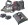 Ingersoll Rand W9491-K4E-EU aku rzov utahovk 1“ 40V, 4x 5,0 Ah, duln nabjeka