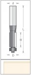 1010195 stopkov frza se spodnm loiskem 12,7x50, 8/8 SL Dimar