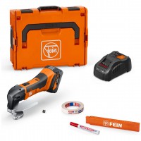 FEIN ABLS 18 1.6 E AS aku nky na plech do 1,6 mm Set, 1 aku GBA 5 Ah, nabjeka, L-BOXX