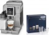 ECAM 23.466.S kvovar stbrn + set sklenic DLSC302 DeLonghi