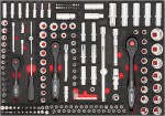 Vigor V4188 sada n��ad� s n�str�n�mi kl��i 172 d�l�, 1/4“, 3/8“ a 1/2“