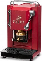 Faber Pro Deluxe Mini pkov kvovar na ESE pody, Cherry Red