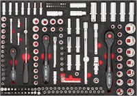 Vigor V4188 sada n��ad� s n�str�n�mi kl��i 172 d�l�, 1/4“, 3/8“ a 1/2“