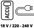 Einhell 220V, 18V aku hybridn kompresor bez baterie a nabjeky