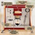 Faber Agenta 1.0 Cherry Red profesionln kvovar na E.S.E. pody
