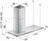 Falmec Zenith NRS 101621 ostr�vkov� digesto� 180 cm nerez/sklo, 800 m³/h