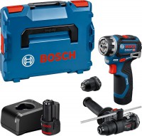 Bosch GSR 12V-32 FC (L) aku vrtac� �roubov�k FlexiClick (2� 2,0 Ah, GFA 12-M/H) + L-Boxx 06019N7104