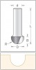 1060095 stopkov frza radiusov R4.8/8x6,3/8 Dimar