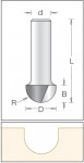 1060095 stopkov frza radiusov R4.8/8x6,3/8 Dimar