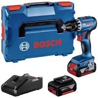 Bosch Professional GSR 18V-45 aku bezuhlkov vrtac roubovk + 2x 18V 3,0 Ah + L-Boxx 06019K3204