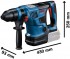 Bosch BITURBO GBH 18V-34 CF aku kladivo + 2x 5,5 Ah ProCORE18V + GAL 1880 CV + kufr