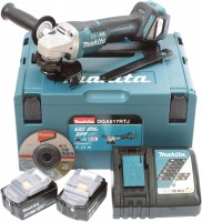 Makita DGA517RTJ aku hlov bruska 2x 5,0 Ah + MAKPAC 