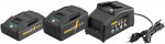 REMS Power-Pack 22 V 2,5 Ah + 5,0 Ah akumul�tory + rychlonab�je�ka 90 W, 571059