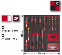 V1518 sada roubovk a bit-box, 48 dln v 2k pnov vloce 2/3 Vigor