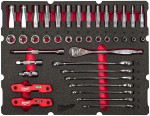 Milwaukee PACKOUT pnov vloka s gola sadou 3/8“ a kombinovanch kl 4932493640 sada 55 dl