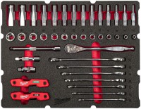 Milwaukee PACKOUT pnov vloka s gola sadou 3/8“ a kombinovanch kl 4932493640 sada 55 dl