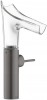 Axor Starck V jednopkov umyvadlov baterie 220 s vtokem z kilovho skla – Brushed Black Chrome