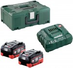 Metabo Basic Set 2x LiHD aku 8,0 Ah (625369000) + nabjeka ASC30-36V + MetaLoc