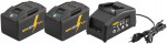 REMS Power-Pack 22 V 2x 9,0 Ah akumul�tory + rychlonab�je�ka 90 W, 571592