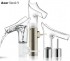 Axor Starck V jednopkov umyvadlov baterie 220 s vtokem z kilovho skla – Brushed Black Chrome