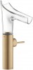 Axor Starck V jednopkov umyvadlov baterie s vtokem z kilovho skla – Brushed Gold Optic