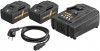 REMS Power-Pack 22 V 2x 5,0 Ah akumul�tory + rychlonab�je�ka 290 W, 571593