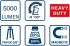 Bosch GLI 18V-5000 aku pracovn� sv�tlo 18 V, 5000 lm, bez aku, 06019P5100
