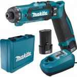 Makita DF012DSE aku vrtac� �roubov�k / �hlov� �roubov�k 7.2 V, 2� 1,5 Ah, kufr