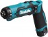 Makita DF012DSE aku vrtac� �roubov�k / �hlov� �roubov�k 7.2 V, 2� 1,5 Ah, kufr