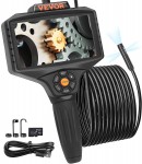 VEVOR endoskopick� inspek�n� kamera s trojitou �o�kou, 5“ IPS displej, 5 m kabel, 5000 mAh
