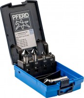 Pferd SET KES HSS 5 TLG HC-FEP kuelov a odjehlovac zhlubnky 90 pr. 6,3 - 25 mm, DIN 335, 5-dln sada